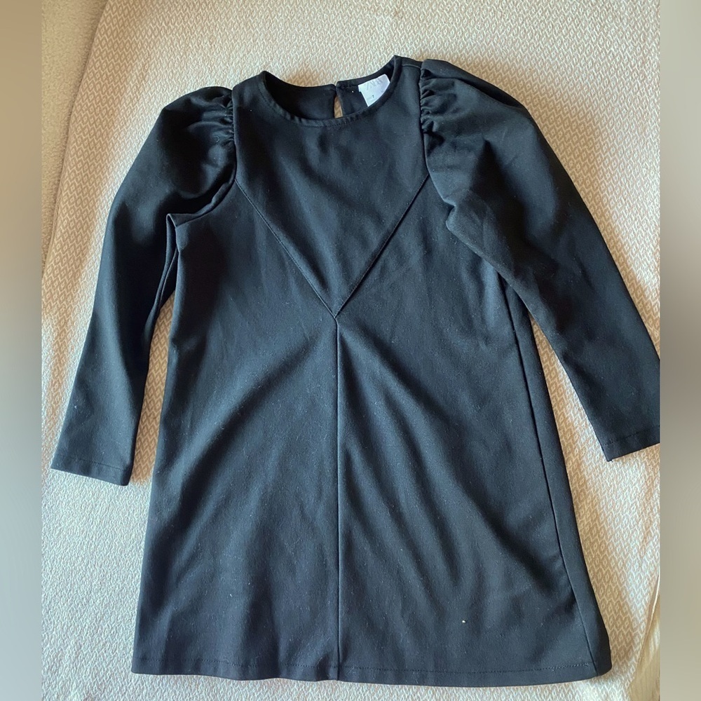 Zara kids magnolia  Black Long Sleeve Dress size 7